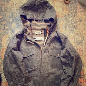 Taylor Stitch Winslow Waxed Slate Parka - 42R